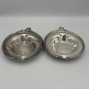 Vintage WM  Rogers 948 silver 6" Server Plate/Bowl Lot Of 2
